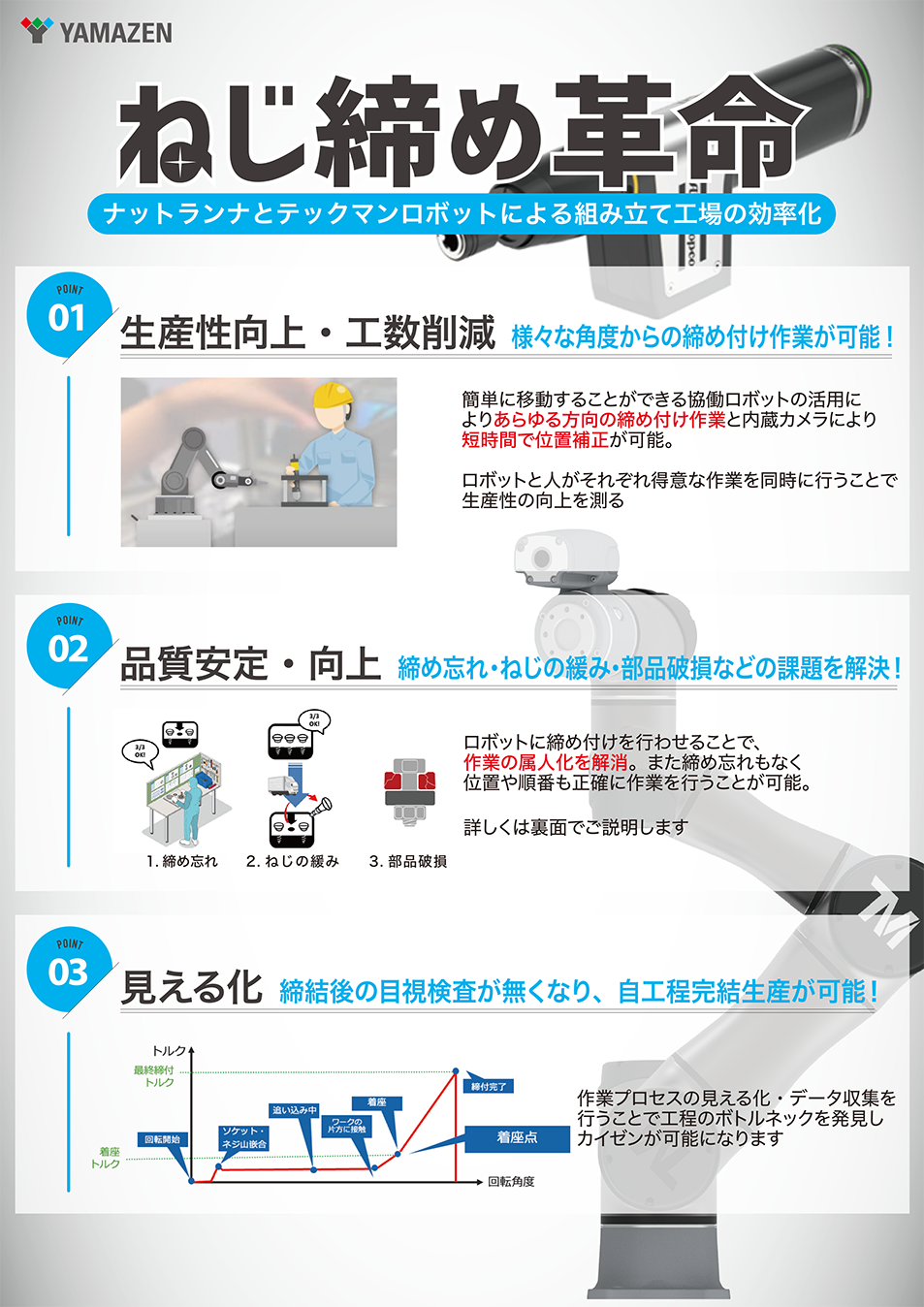 ねじ締め自動化ソリューション資料ダウンロード